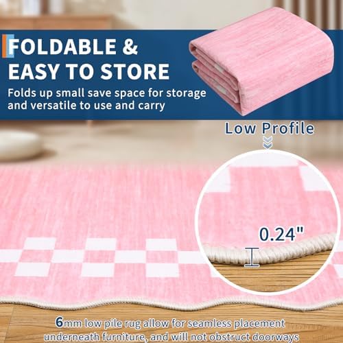 GarveeHome Scalloped Washable Rug 9x12 Area Rug - Image 5