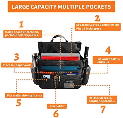 Boczif Car Backseat Organizer, Hanging Passenger Seat Storage Bag - Image 2
