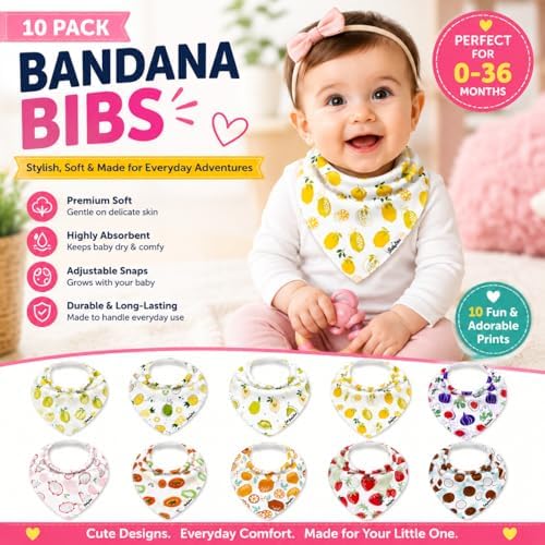 KiddyStar Premium Organic Cotton Bibs - Image 2