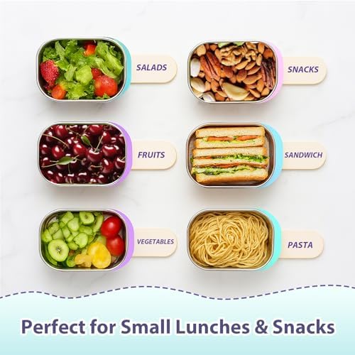 Tanjiae 3-Pack Stainless Steel Snack Containers - Image 6