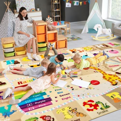 BENRON 4x6 Playroom Rug for Kids Washable, PlayMat - Image 2
