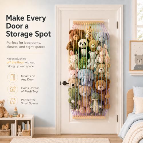 Stuffed Animal Storage Wood Soft Toy Organizer - Image 4