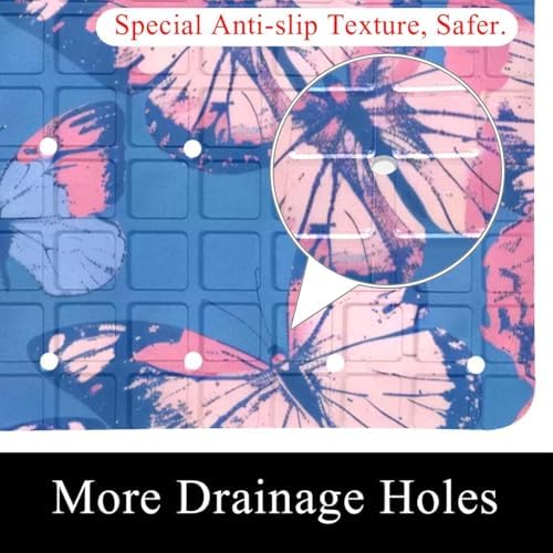 Shower Mat Bathtub Mat, 26.8x15.1 inch, Non-Slip Bath Mat - Image 2