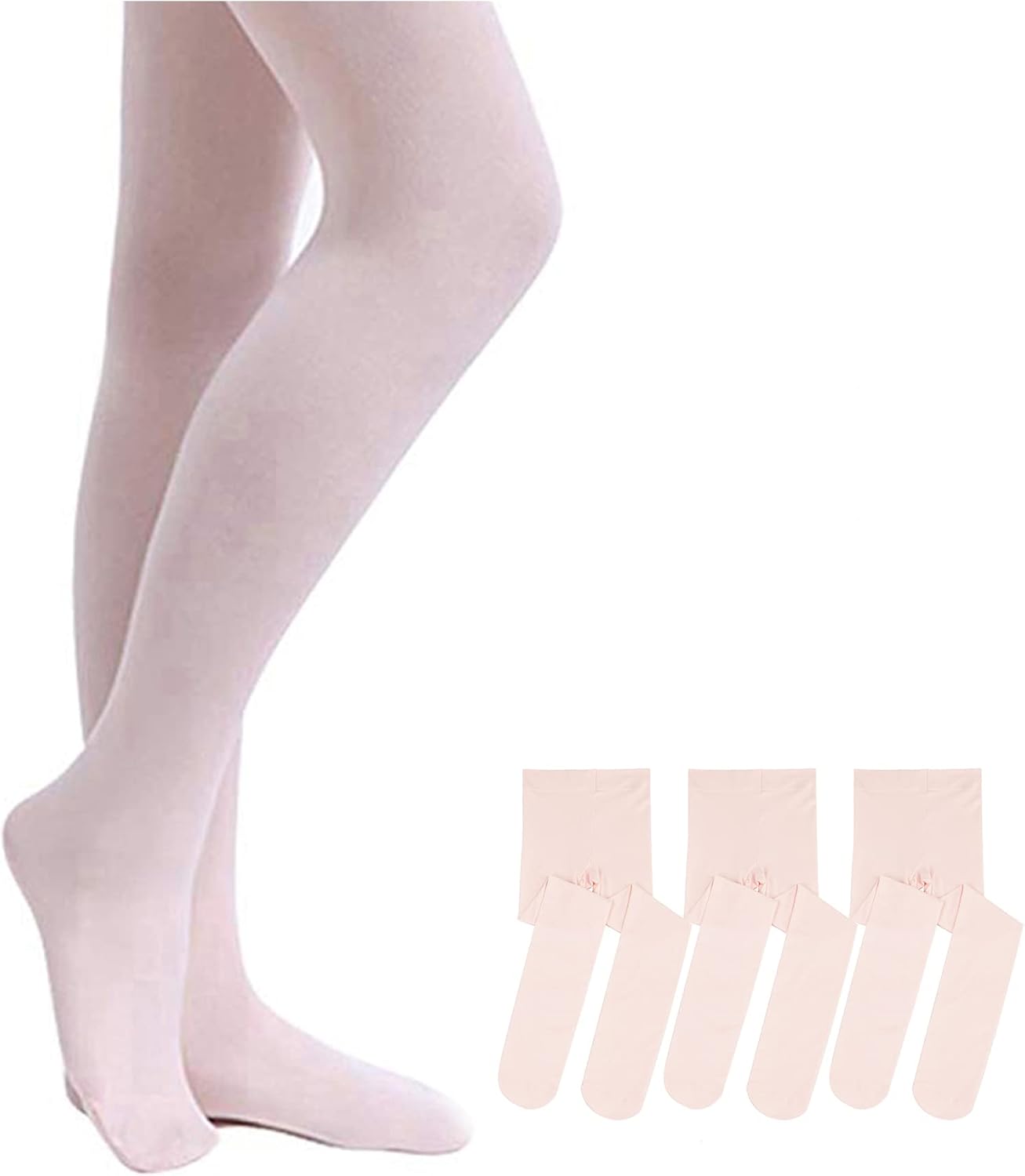 Stelle Girls' Ultra Soft Pro Dance Tight/Ballet Footed Tight (Toddler/Little Kid/Big Kid)