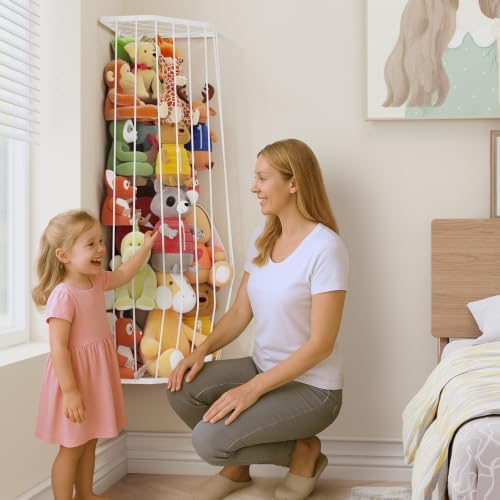 BBLIKE Stuffed Animal Storage, Corner Plush Toy Organizer - Image 6