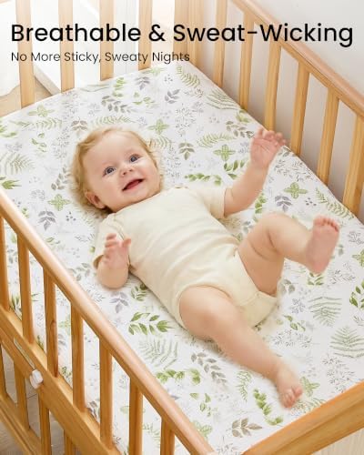 Muslin Crib Sheets for Boy Girl - Image 2