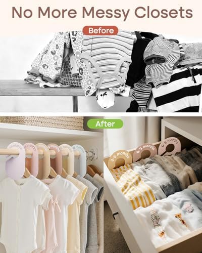 7 Pcs Baby Closet Size Dividers - Image 2