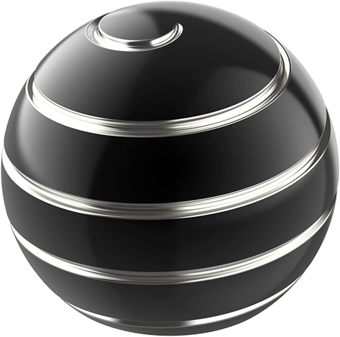Kinetic Desk Toys for Office for Adults, 2.17'' Metal ADHD Fidget Toys for Adults, Optical Illusion Toys Ball for Anti Anxiety (55MM, Black A)