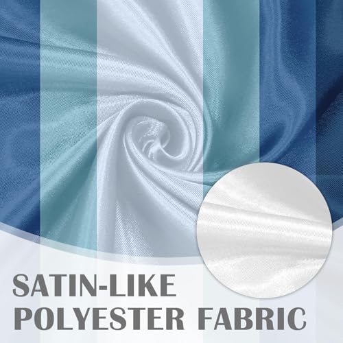 Emvency Valances for Windows, 2 Pack, 52x12 Inch, Coastal Striped - Image 4