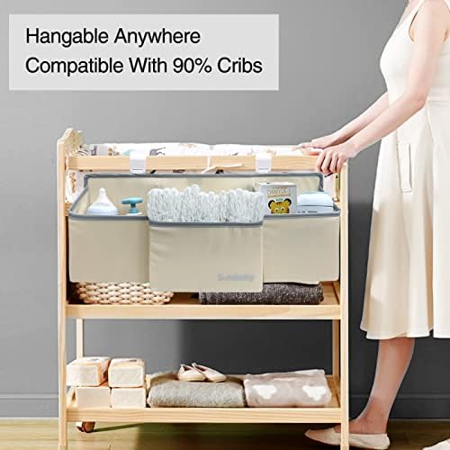 Hanging Baby Diaper Caddy, 3-in-1 Diaper Caddy Organizer Holder - Image 5