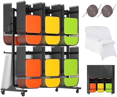 Albott Folding Chair Rack for 12 Tables or 84 Chairs by Albott