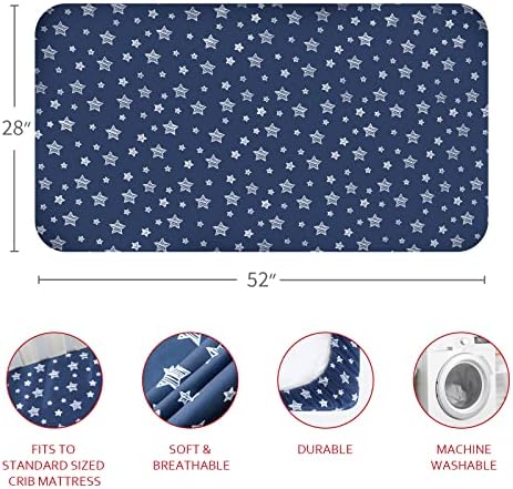 Crib Sheets for Boys 4 Pack, Fitted Crib Sheets - Image 3