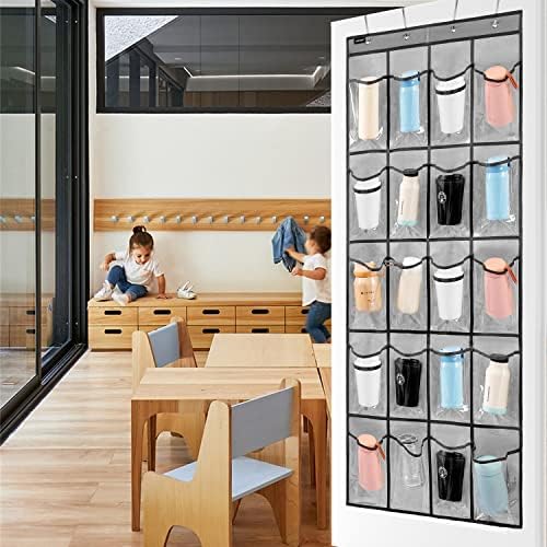 Over Door Hanging Water Bottle Holder Cup Organizer - Image 3