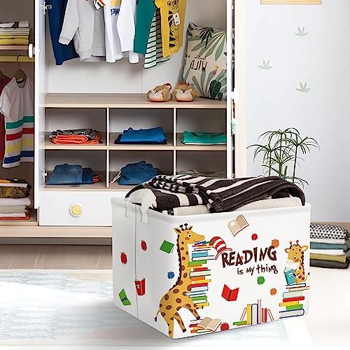 Clastyle Large Reading Corner School Classroom Book Basket Toy Nursery Bin - Image 3