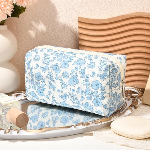SOIDRAM 2 Pcs Makeup Bag Large Cosmetic Bag Toiletry Bag Makeup Pouch Travel - Image 2