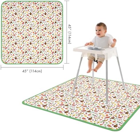 BapronBaby Eric Carle Tropical Fruit Waterproof Splash Mat Floor Cover - Image 4