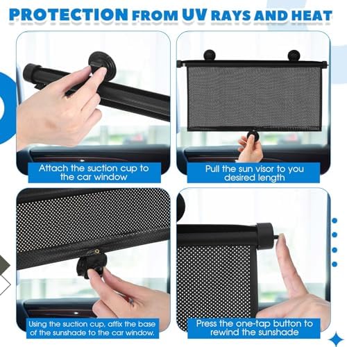 Blossound 2 Pack Car Window Sun Shades, 16 x 18 Inch - Image 4
