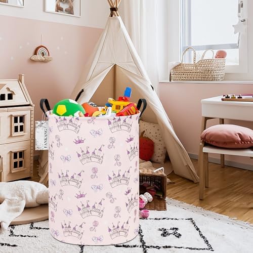 Castle Storage Bin Foldable Nursery Basket - Image 5