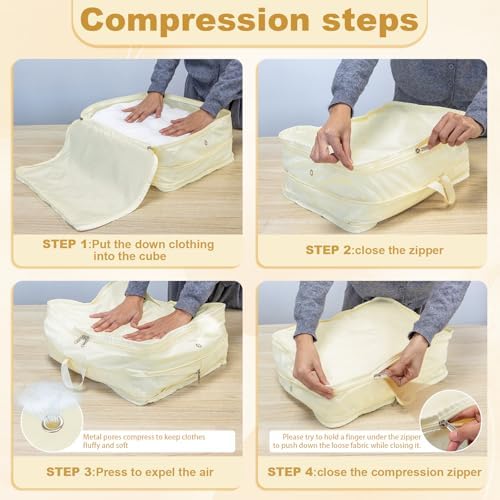 Packing Cubes for Travel Packing Organizers Compression Travel Cubes - Image 6