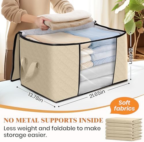 Fab totes 3 Pack Storage Bags for Clothes Blanket Storage Bins - Image 2