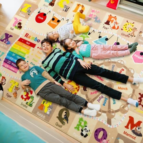 BENRON 4x6 Playroom Rug for Kids Washable, PlayMat - Image 4
