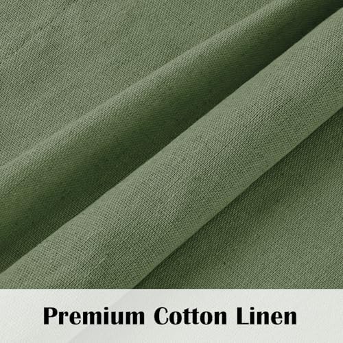 FRAMICS Farmhouse Valance Curtains, Boho Cotton Linen Kitchen Valance, Rustic - Image 5