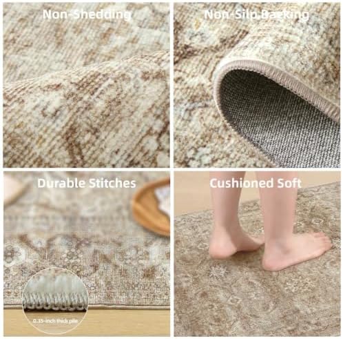 Washable Living Room Area Rug: 5x7 Rugs - Image 5