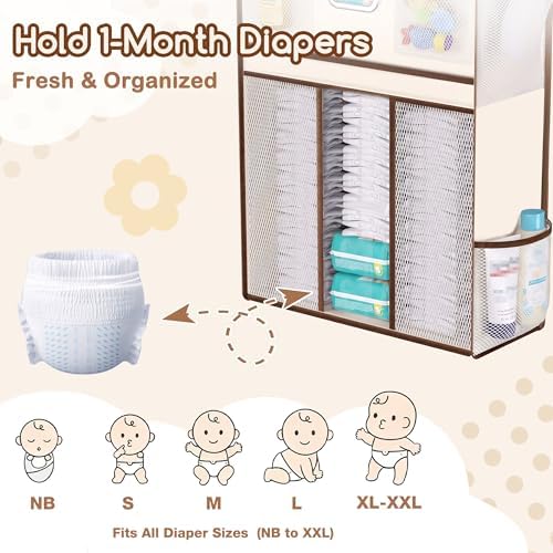 Baby Nursery Over The Door Organizer, 10 Pocket Hanging Storage - Image 6