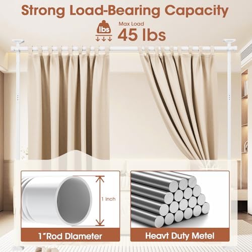 SUNALLY Room Divider for Separation 28-114in Privacy Wall Divider - Image 5
