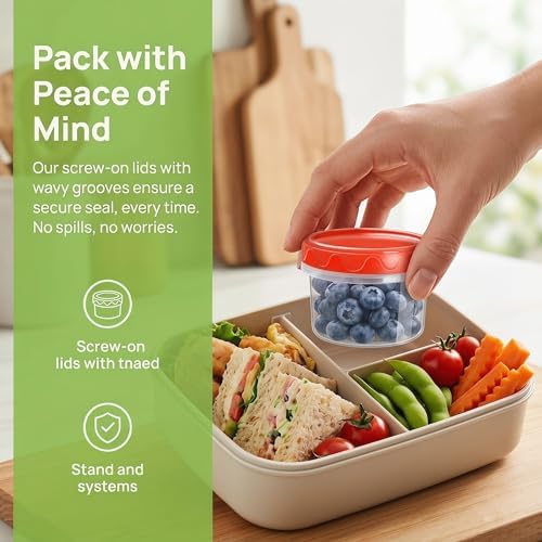 EONJOE 4oz Airtight Plastic Food Storage Containers - Image 6