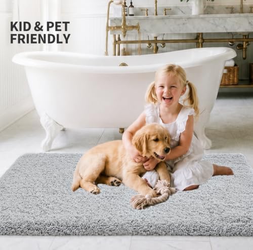 ILANGO Bathroom Rugs 70" × 24", Extra Soft Absorbent Microfiber Bath Rugs - Image 2