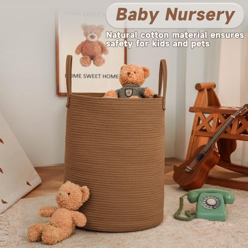 JMvicyroam 60L Cotton Rope Laundry Basket Hamper - Image 2