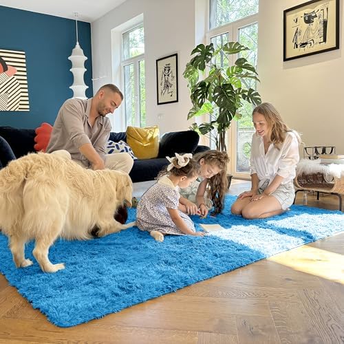 OLANLY 3x5 Machine Washable Small Bedside Rug, Soft Fluffy Shaggy Rugs - Image 7