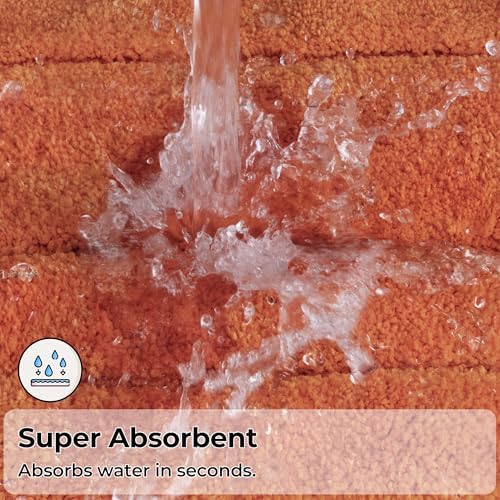 GRANNY SAYS Terracotta Bathroom Rug 20" x 32", Non-Slip Bath Mat - Image 4