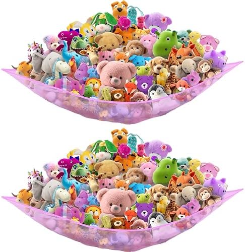 Simple Houseware 2 Pack Stuffed Animal Toy Hammock Net - Image 7