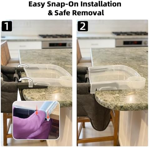 Clear Plastic Baby Dining Tray for Ingle-sina Fast Table Chair - Image 5