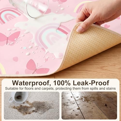 Basumee Splat Mat for Under High Chair, Waterproof & Mess-Proof Floor Mat - Image 2
