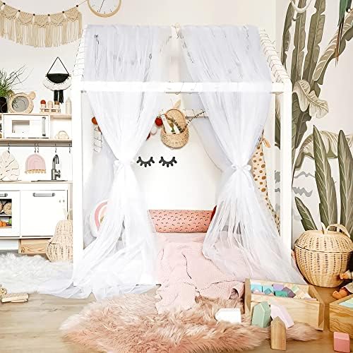 NICETOWN Decorative White Bed Canopies & Drapes by NICETOWN