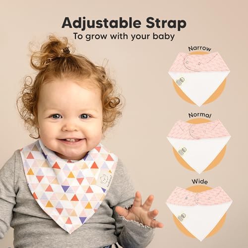 KeaBabies 10pk Organic Baby Bandana Bibs - Image 3