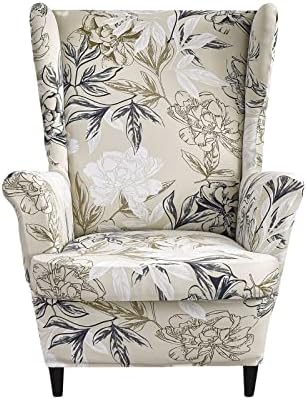 NILUOH Wingback Chair Covers 2-Piece, Armchair Slipcovers by NILUOH
