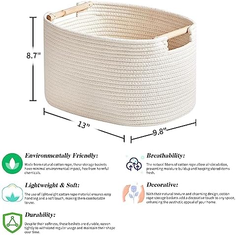 R RUNKA 3 Pack Storage Basket for Cabinet and Toy Organization - Image 2