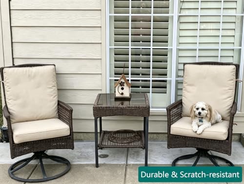 Outdoor High Back Dining Chair Cushions Cover 4-Pack - Image 7