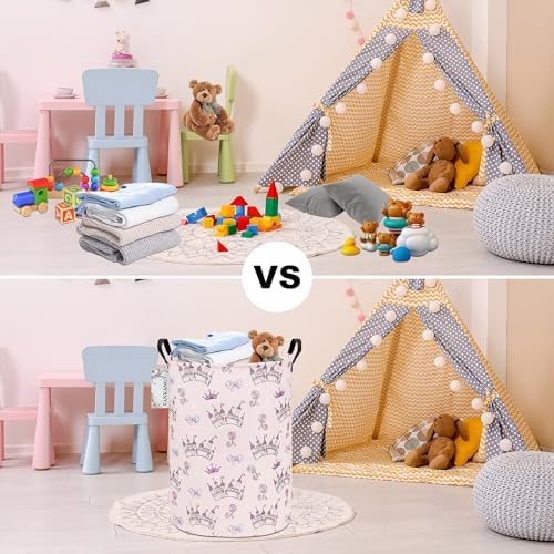 Castle Storage Bin Foldable Nursery Basket - Image 6