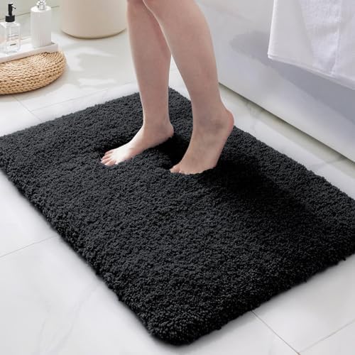 ILANGO Bathroom Rugs 30" × 20", Extra Soft Absorbent Microfiber Bath Rugs by ILANGO
