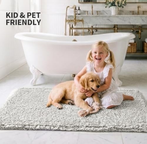 ILANGO Toilet Rugs U Shaped 22" × 24", Soft Absorbent Microfiber Bath Rugs - Image 2