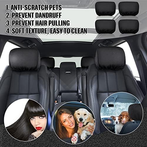 Tallew 4 Pcs Universal Car Headrest Cover - Image 3