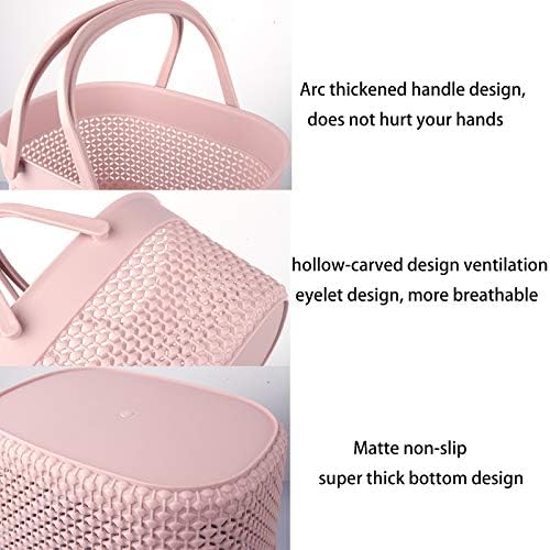 rejomiik 2 Pack Portable Plastic Shower Caddy Basket - Image 5
