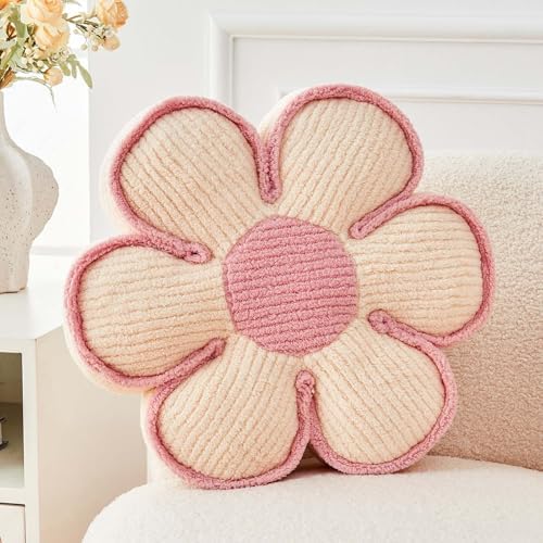 Kcvvcr Flower Pillow, Soft Flower Decorative Throw Pillow, Cute Daisy Flower by Kcvvcr