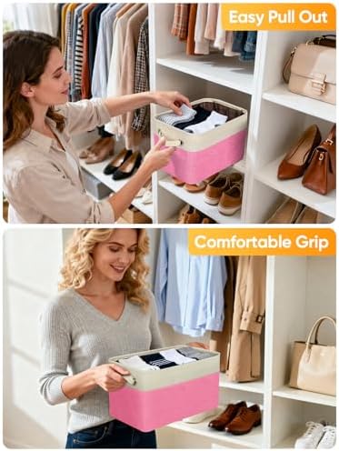 BALEINE 2 Pack Fabric Closet Storage Bins - Image 5