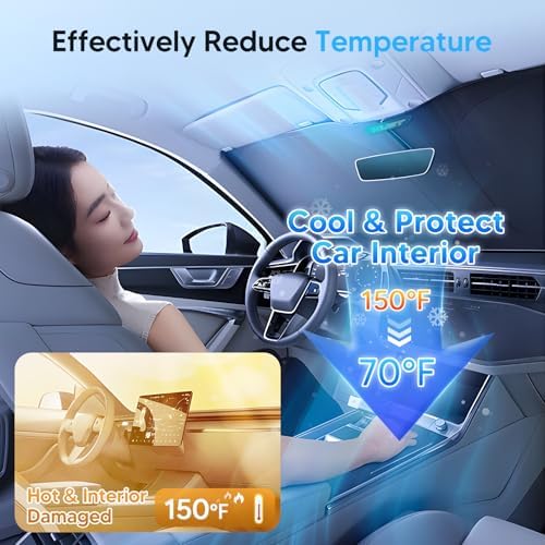 KUST Windshield Sun Shade for 2014-2022 Land Rover Range Rover Sport - Image 3